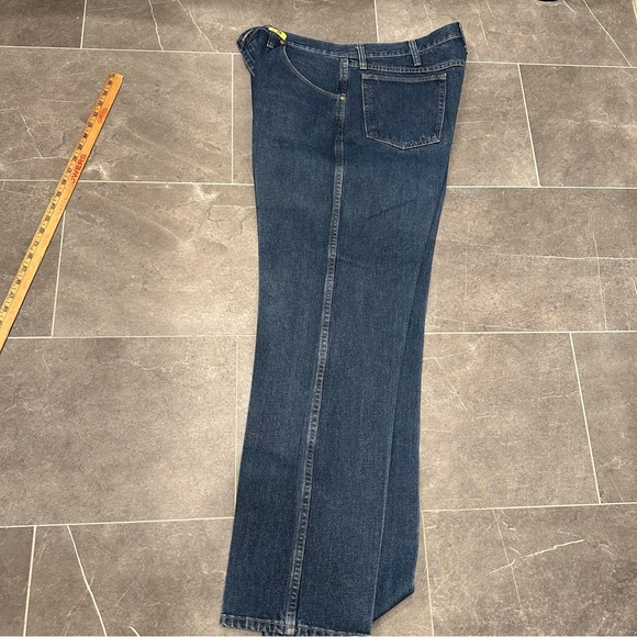 Wrangler 20X starched denim jeans dark Wash cowboy western pressed 38x32 rodeo - Picture 4 of 8